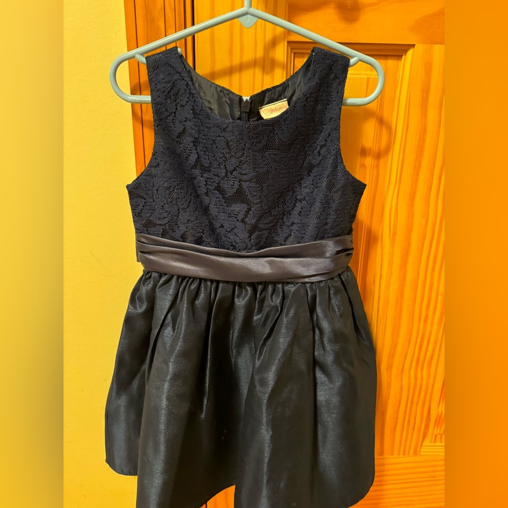 Navy Blue Girls formal dress